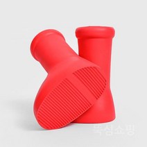 레인부츠 여자장화 방수 부츠 장화 패션장화, 39, 크림레드