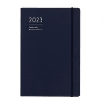 2023 업무 스케줄 주간 플래너 위클리 다이어리 하드커버 A5 회사 직장인 밴드형, 클래식네이비
