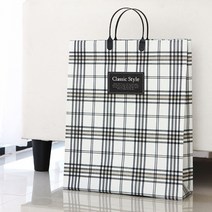 럭셔리 PP쇼핑백 비닐쇼핑백 PP비닐쇼핑백 선물가방쇼핑백, 블랙