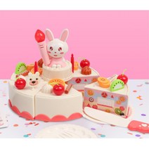 멜로디 생일 케이크 만들기 소근육 장난감 세돌 역할교구 소꿉놀이 생일선물 놀거리 집콕놀이