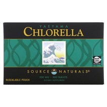 소스네추럴스 Yaeyama Chlorella 200 mg 300 Tablets, 600 Count