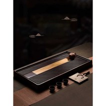티 트레이 쟁반 배수구 원목 사무실 정통 찻집 80CM, (베이클라이트  70x40x5cm)