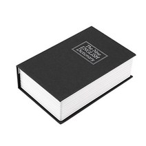 소형금고 돈통 금고 지폐보관함 가정용금고 미니금고 금전함 스마트금고 보안 도서 케이스 시뮬레이션 잠금 현금 보석 보석 캐비닛 비밀 보관 장식 홀더 클래식 도서 보관함, 검은색