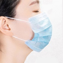 병원용 멜트브로운 필터형 헬스장 숨쉬기좋은 색깔마스크, 화이트 개별포장 50매 한박스