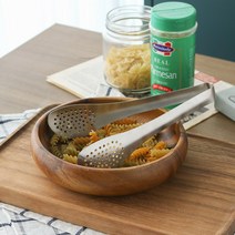 스탠 타공 집게 업소용 뷔페 주방 빵 샐러드, 특대 28cm