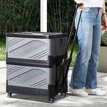 폴딩박스 수레카트 미니캐리어 캠핑용구르마 캠핑웨건, 폴딩박스카트 그레이