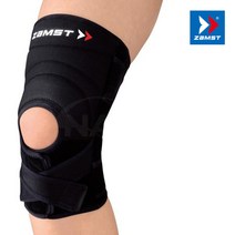 잠스트 ZAMST ZK-7 무릎보호대 무릎 좌우 흔들림을 잡아주는 서포터, 블랙/M