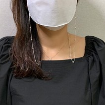 [KT알파쇼핑]구슬 마스크스트랩 비즈 마스크줄 마스크끈, 로즈골드_W7559FB