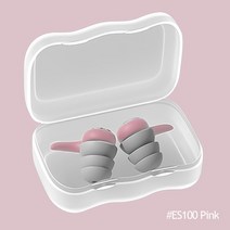 귀마개수면 귀 플러그 소음 감소 보호기 소프트 나노 실리카 젤 귀마개 방수 타포폰 파라 도미르 1 쌍, 05 A-Pink