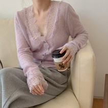 영메이 여성 봄 가을 고급 가디건YM23004F