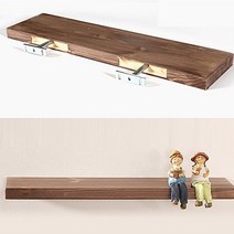 무지주 벽선반 150mm x 600mm, 02엔틱브라운