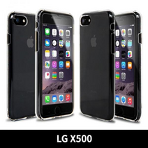 LG X500 히트젤리 투명 핸드폰케이스, 없음