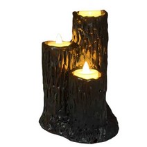 할로윈촛대 양초스탠드 캔들홀더 데스크탑 장식품, 양초 세 개