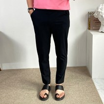 [S~3XL] 구스마켓 남자 시원한 아이스 밴딩 스판 슬랙스 여름팬츠 [4컬러]