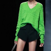 브랜디 맨디 스웨터 여성 핫세일 봄 가을 여성의류 긴팔 탑 니트웨어 네이비 풀오버 슬림 걸스 최신 상품