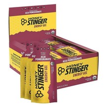 Honey Stinger 유기농 에너지 젤 아사이 석류 스포츠 뉴트리션 31.2g1.1온스 24팩 USA 미국, 1.1 Ounce (Pack of 24), Fruit Smoothie