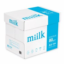 A4용지 80g 2500매, A4, 밀크 2500매