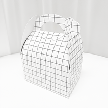 BOXXIST 손잡이 상자 2호 130 x 100 x 80mm, 10개, 체크