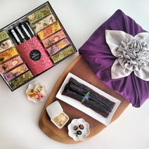 [도라지정과+과일쌀강정] 명품 수제 한과선물세트 명절 돌 결혼, 1개, 400g