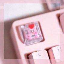 적축 은축 회축 청축 흑축 녹축 기계식 키보드 스위치 갈축 귀여운 소녀 선물 만화 투명 수지 DIY 캡 체리 MX 개성 게임 백라이트 키캡 1 개, 7.SA Profile, 없음