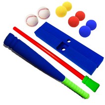 2In1 야구 배팅 세트 및 피칭 머신 골프 장난감 어린이용 16/21in 유아 남아, 03 Blue 8 balls_02 21in