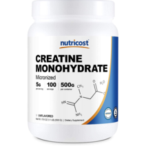 Nutricost 뉴트리코스트 크레아틴 파우더 500g Creatine Monohydrate Micronized Powder, 1개