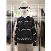 SI 세라넥 셰브런 패턴 니트 SFU29590BKP(2289108)