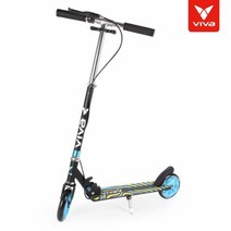 비바 라이더 웨이브 킥보드 145mm 접이식 풋핸드이중브레이크 최대하중 70kg, 블루