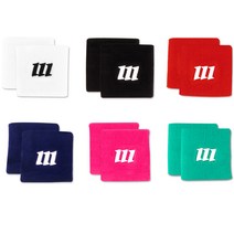 모리모토 손목밴드 WRISTBAND 2PK 3인치 (2개입) 색상선택 아대, 적색