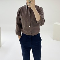 아도르클래식 몬스터 세미 오버핏 캐주얼 봄 가을 셔츠 긴팔 남방