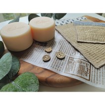 [리앤에코 설거지바 3P] 450g 천연재료 1종세척제 친환경 설거지바 주방비누 제로웨이스트, 3)리앤에코 예쁜바 2P+도톰수세미 1P