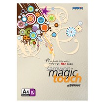 삼원특수지 매직터치 180g A4머메이드지 미색 10매입, 단품