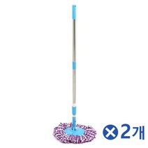 회전형 동글이 밀대걸레x2개 걸레밀대 계단청소 청소밀대패드 걸레짜는기계 회전걸레세트 밀대리필 걸레밀대★ jun☆a, ※­선택:상품선택▣