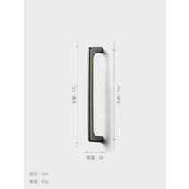 골동품 황동 아치 캐비닛 당겨 광택 서랍 핸들 빈티지 홈 개선 복고풍 드레서 하드웨어, [02] 1 pc, 17 BN-160mm_02 1 pc