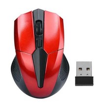 무선 레이저 게이밍 마우스 휴대용 319 2.4ghz 1200dpi 광학 게임 홈 오피스 게임 pc 컴퓨터 노트북, 협력사, 빨간색
