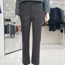 프렐린 22년신상 체크무늬 스트레이트 핏 팬츠