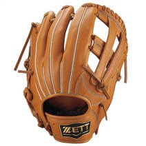 유니글러브 【나인 이닝】일본 제토 ZETT SOFT STEER 성인용 풀 소가죽 야구 글러브, H코너 라이트브라운 우투 성인 6호