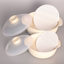 [쿡쿡] 전자렌지 라면용기 1+1 BPA FREE, 아이보리