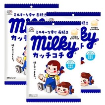 일본 후지야 밀키 우유 소프트 캔디 카치코치 츄잉 80g x 3봉, 카치코치 3봉