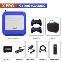 슈퍼 콘솔 비디오 게임 레트로 옛날게임기KinHank-슈퍼 콘솔 X 프로 레트로 비디오 게임 PSP/PS1/N64/드림, 10 BU-PRO-256-706-2