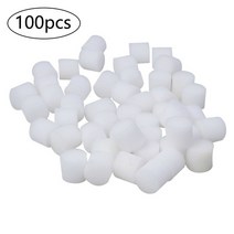 수경재배스펀지 흰색 모종 스폰지 Soilless 수경 야채 보육 냄비 복제 칼라 정원 재배 식물 100 개, 01 100pcs