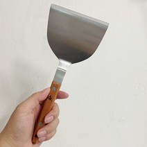 우드 핸들 굴절 헤라 중 사이즈 고급 나무손잡이 파전 피자 패티 뒤집개