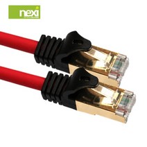 (NEXI) S-STP CAT.7 다이렉트 10G속도 랜케이블 30cm ~ 30m 연선구조 금도금쉴드플러그 이중차폐, 30cm[NX155]