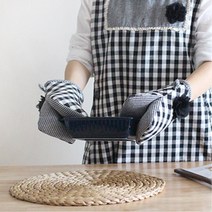 뜨꺼운 냄비 오븐접시용 주방장갑 빵만들기 패브릭 베이커리카페 마카롱