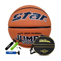 [스팔딩탱탱볼] 농구공 7호+ 농구공가방 + 볼펌프 세트, 점보 루키+NEW 농구공가방+볼펌프