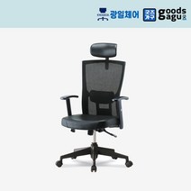 GG 프로맥스C형 대 메쉬 사무용 편안한 기능성 의자, 검정