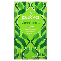 푸카허브 허브티 쓰리 민트 20티백 Pukka Herbs Herbal Tea Three Mint, 1팩
