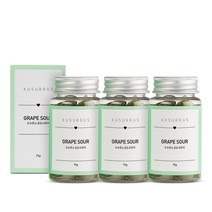 [수수루스] 입덧캔디 포도 - 임산부 선물 유기농 수제사탕 건강간식, 3병, 75g