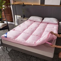 호텔침구 구스이불 거위털침구 침구세트 기숙사 구스패드 5성급 가정용 요커버 토퍼커버, 1.35x2.0m 침대, 두께5cm-호텔쿠션-파우더