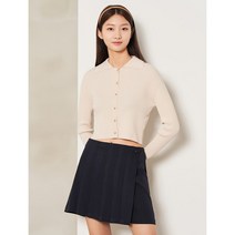 에잇세컨즈 아이보리 골지 칼라 크롭 카디건 35235AMQ20